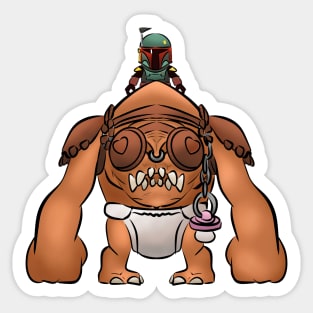 Baby Chibi Rancor Sticker